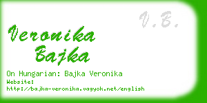 veronika bajka business card